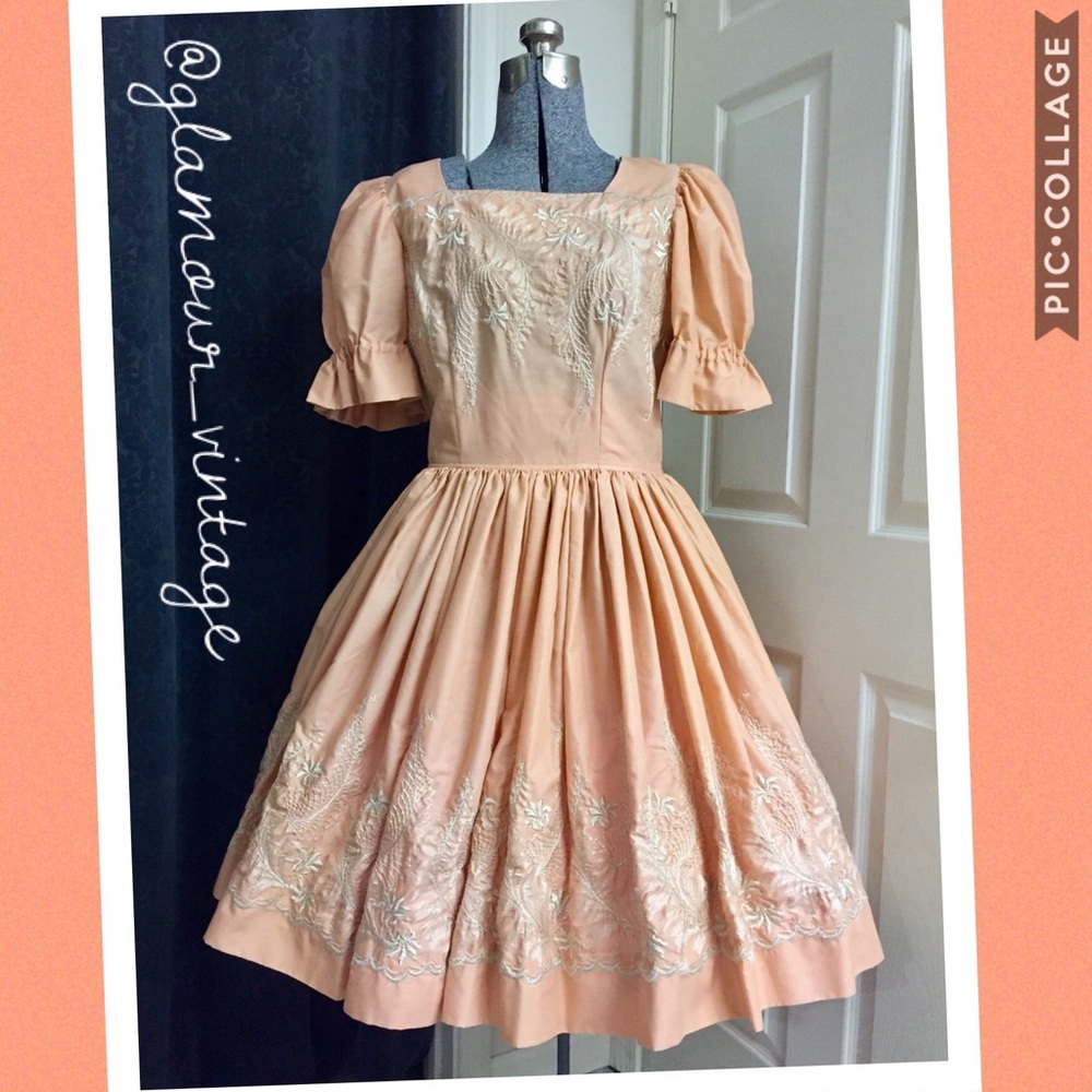 🍑 PRETTY PEACH square dance DRESS!